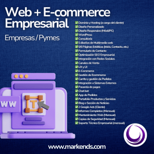 Web + E-commerce Empresarial